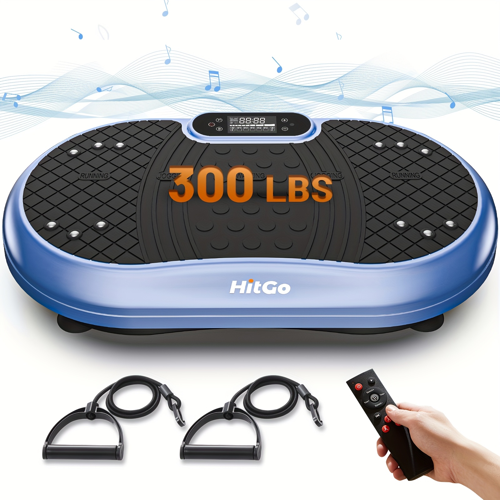 TEMU Vibration Board Exercise Machine - Full Body Platform With Wireless Speaker, Remote Control And For Shaping