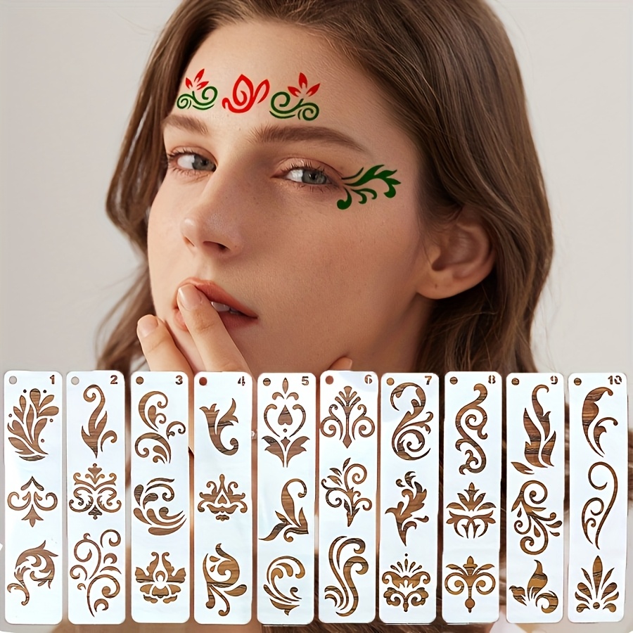 20pcs Vintage Floral Hollow Out Templates for Crafts