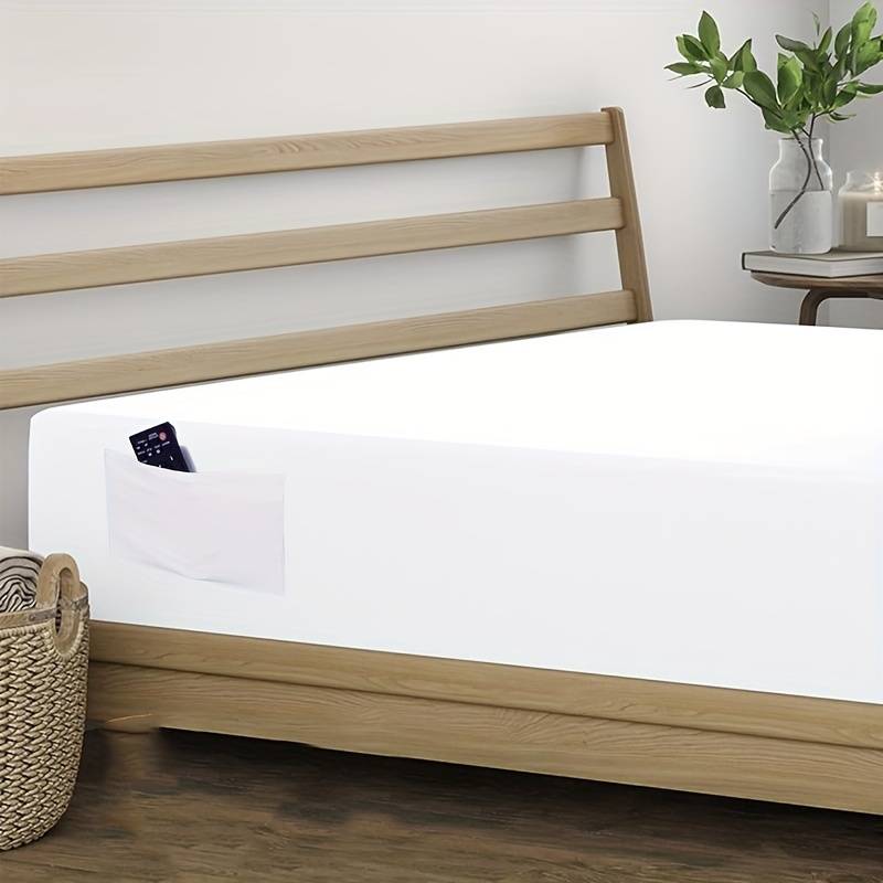 Bedlaken 120x200 Cm - Diepe Zakken Katoenen Hoeslaken Kingsize Met 2 Kussenslopen