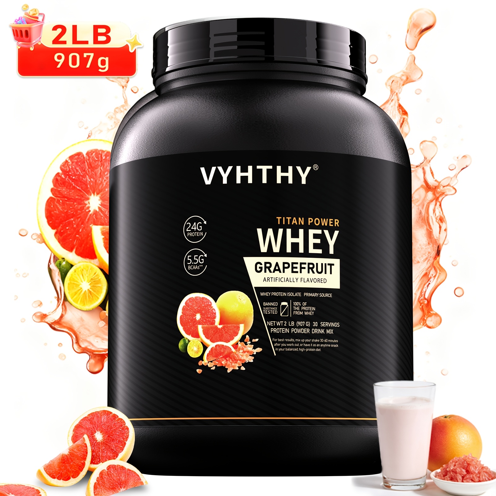 Top pick Local Warehouse VYHTHV 2LB Natural Grapefruit Protein Powder