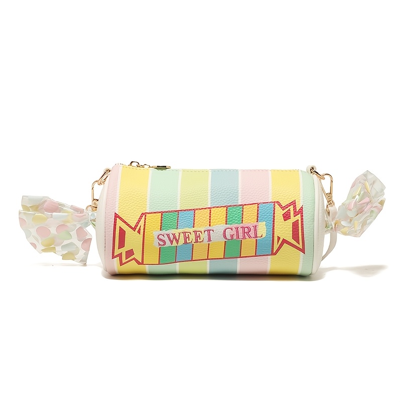Image of Cross-border This Year New Printed Candy-shaped Women's Niche Single-shoulder Bag Individual Creative Crossbody Bag Women