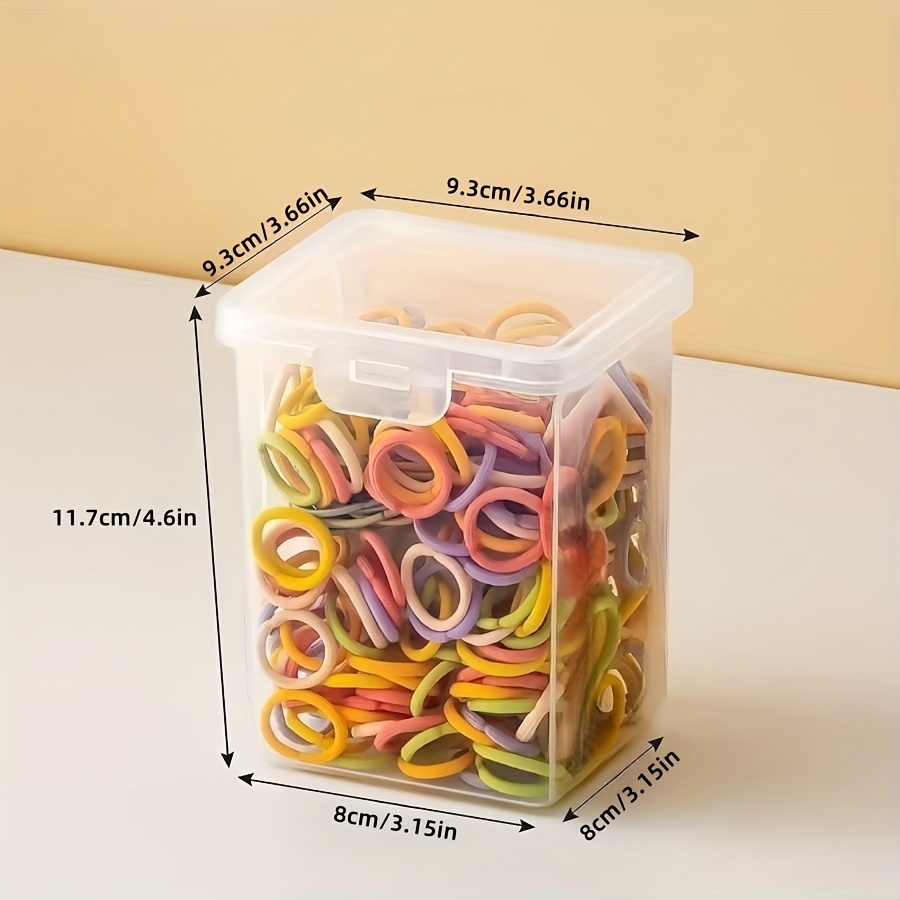 1pc Transparent Hair Accessory Storage Box With Lid, Jewelry Storage Box, Sealed Storage Container For Scenes