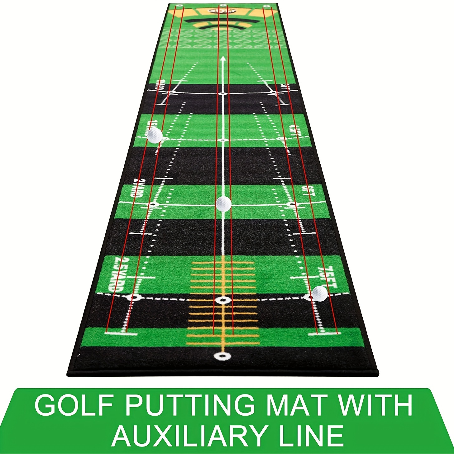 1pc golf putting mat thick smooth practice putting pad for indoor home office golf practice golf training details 2