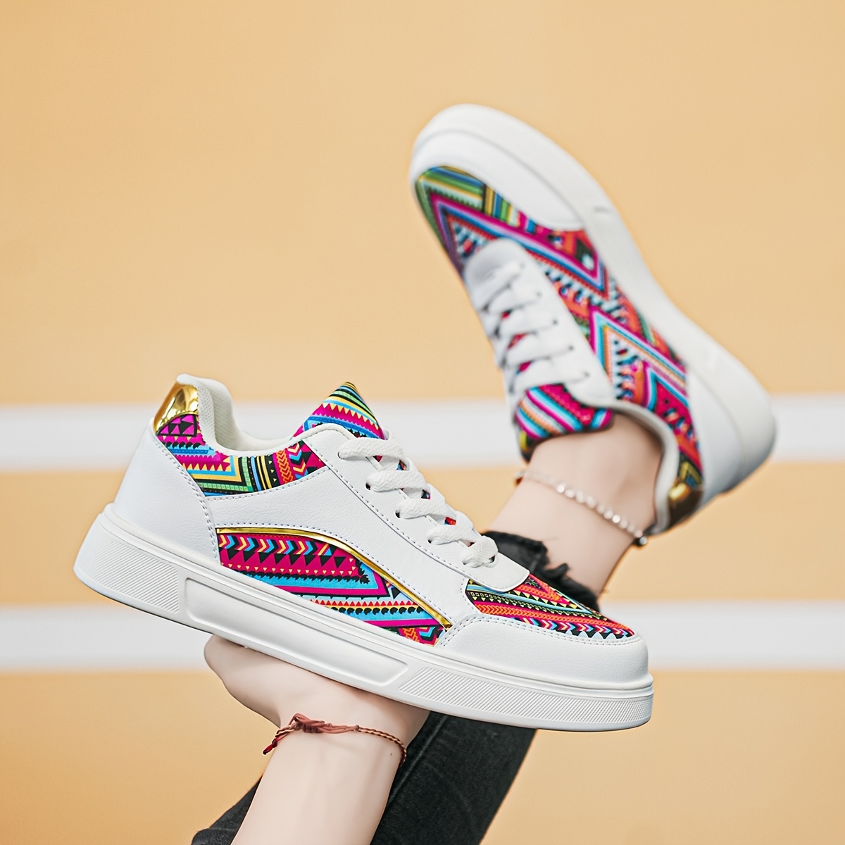 zapatillas moda mujer estampado mandala Temu Uruguay