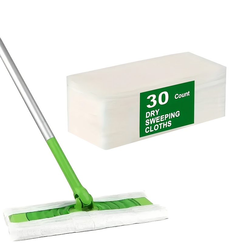 

Flat Woven Disposable Dust Mop Pads For Cleaning, Featuring Anti-static Dry Cloth That Enhances Dust Removal Capabilities, Effectively Picking Up Hair And Pet Fur.