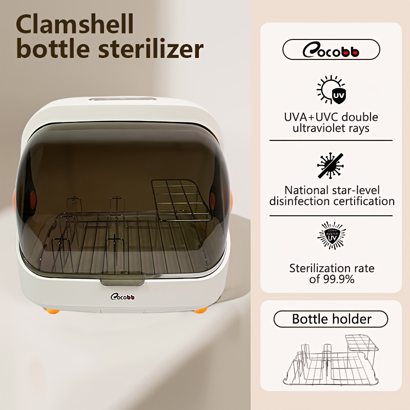 TEMU Electric Steam Sterilizer For Bottles And Pacifiers Compact Desktop Design For Household Use