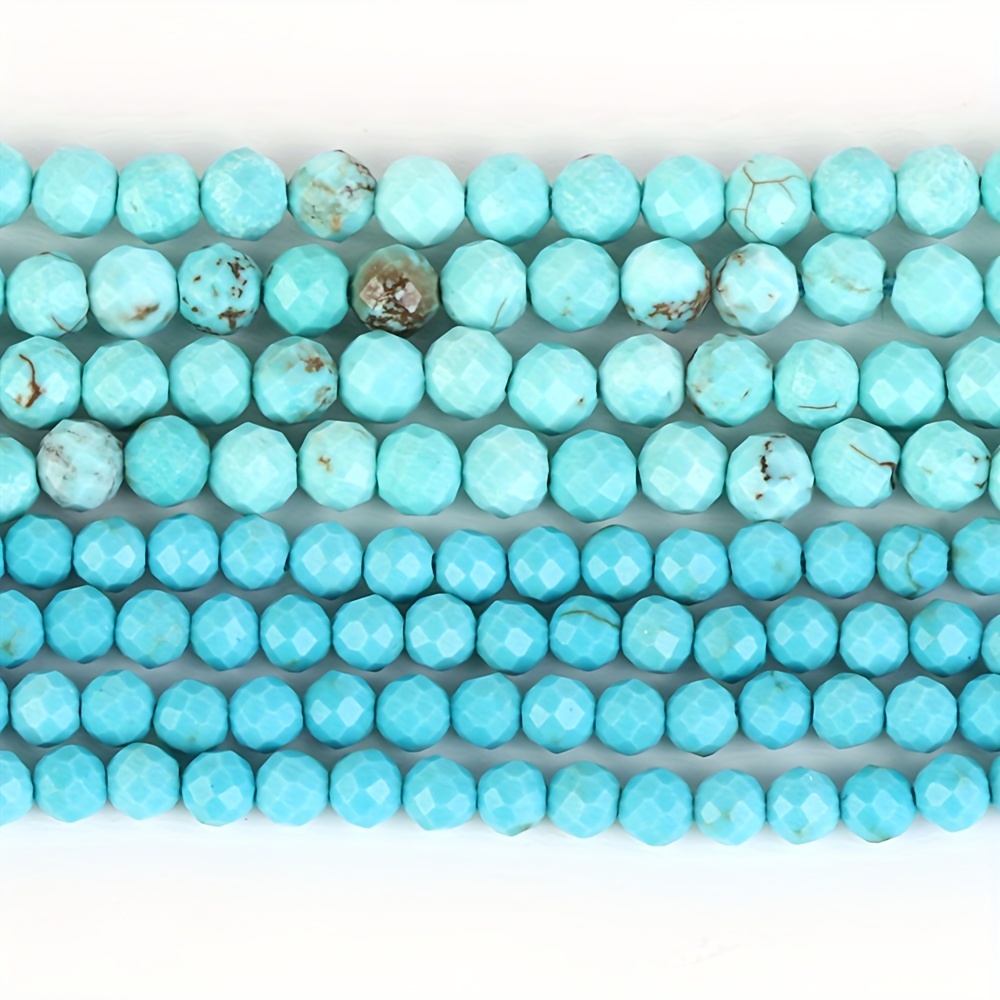 Perline Turchese Africano 12 Mm: 1 Filo Da 38 Cm, 32 Pezzi, Per Gioielli Fai Da Te - 4