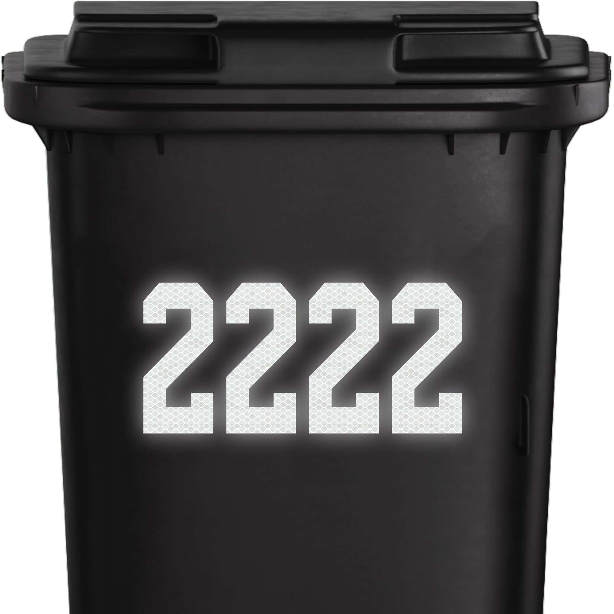 TEMU 4x Bin Numbers For Wheelie Bins 17cm Number Stickers: 8cm Letters Choose 0-9 A-d, Large Stick On House Number Labels, Reflective Effect Strong