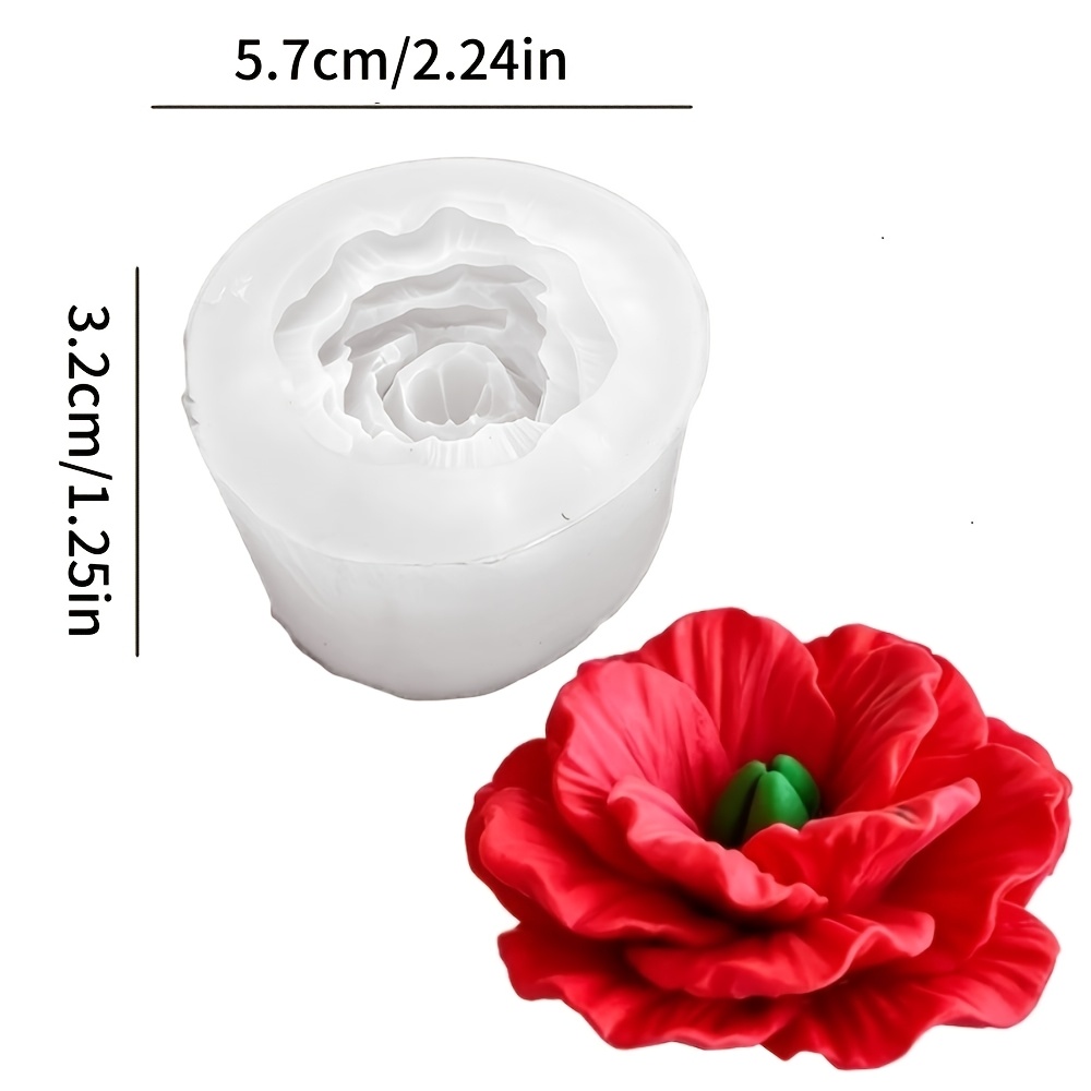TEMU 1 stampo per candela, stampo in silicone a forma di anche per a , candele, di resina, ornamenti in gesso, stampi per fiori artificiali