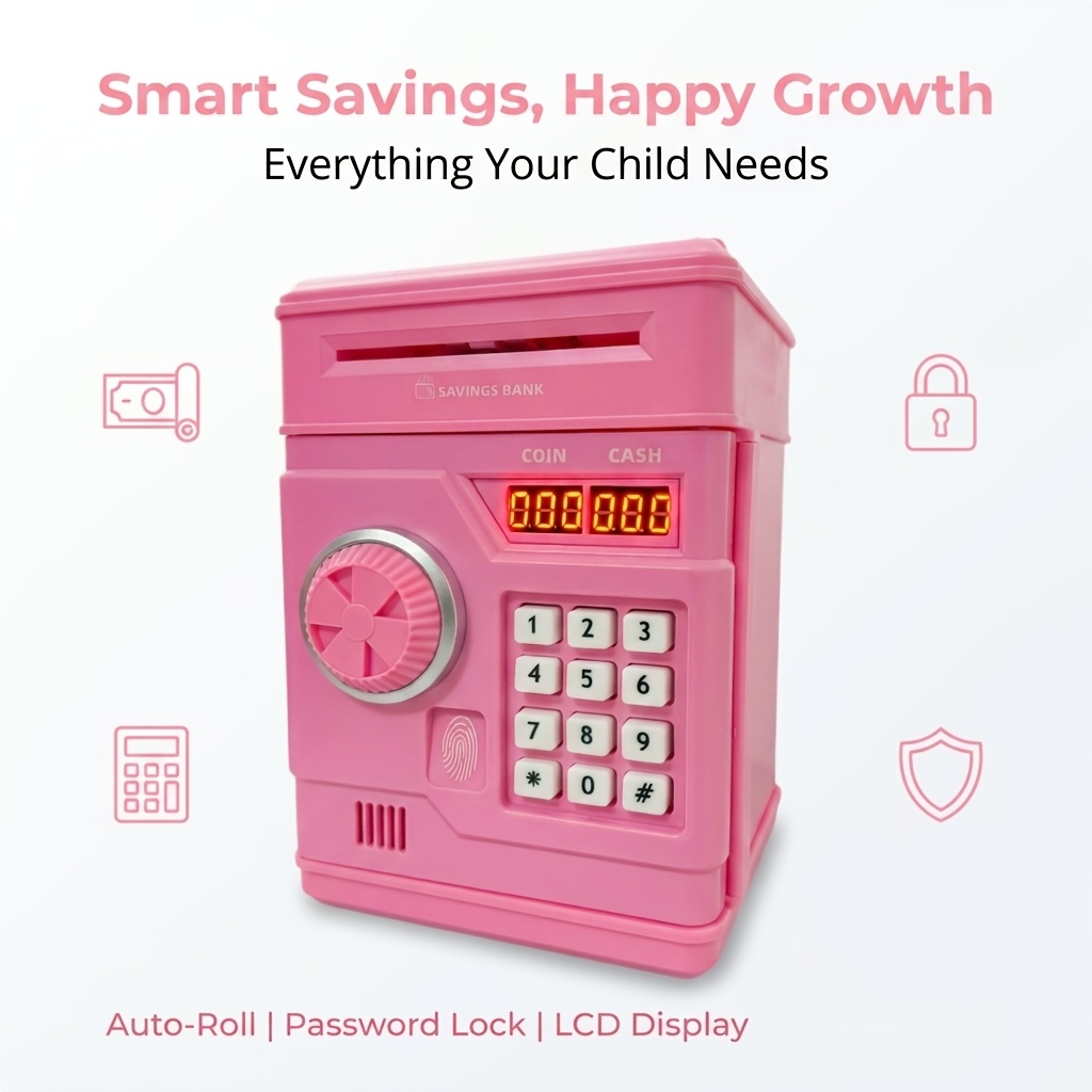 kids money saving box sold on Temu United States