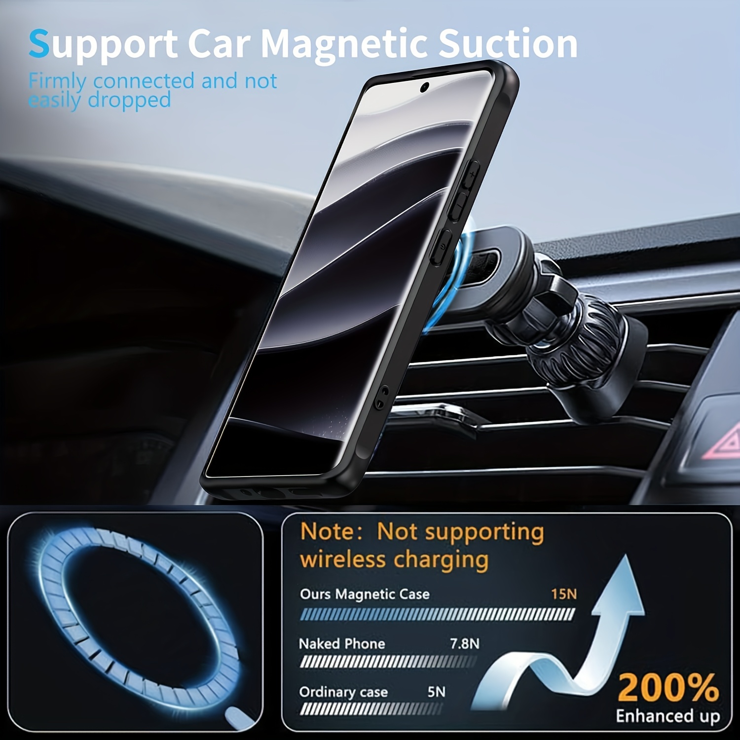 fundas plástico duro mate transparente carga Temu Argentina