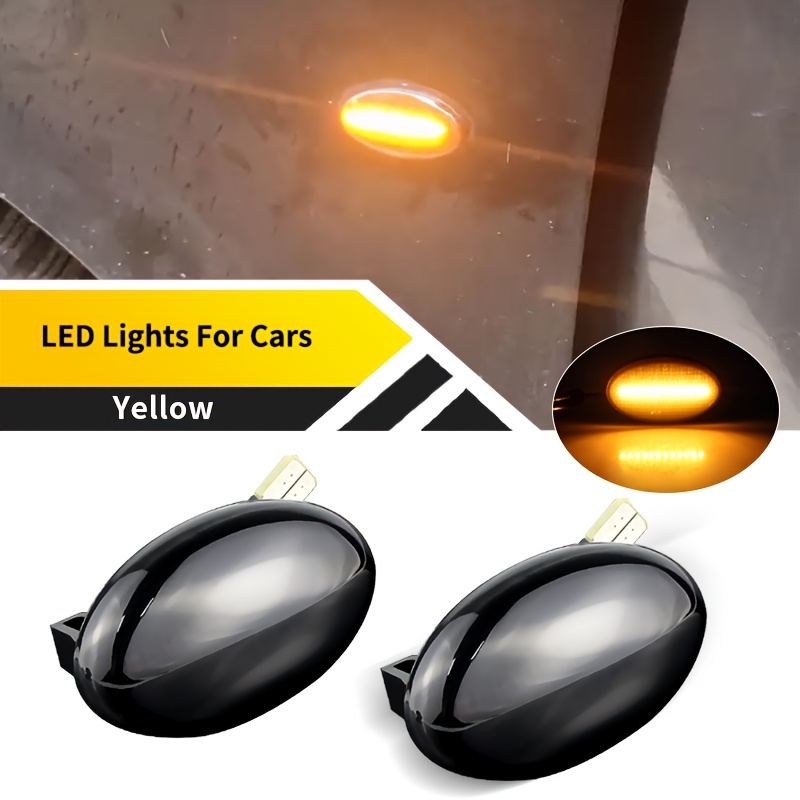 2pcs Dynamic LED Car Side Marker Lights For Mercedes Benz Repeater Signal Lamps Smart W450 W452