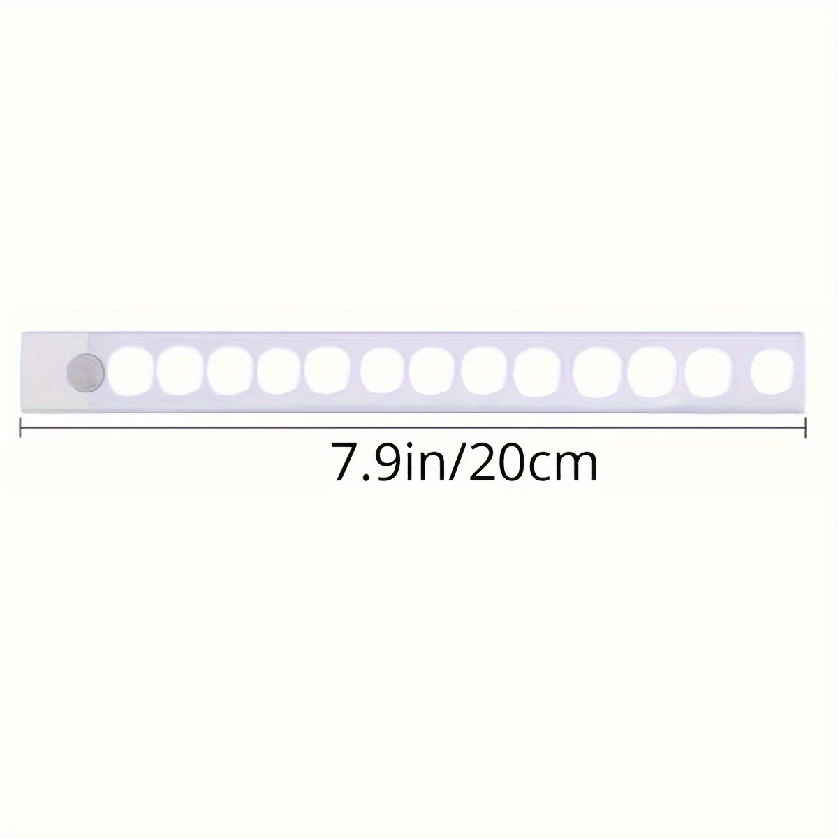 1pc RV Indoor Motion Sensor Cabinet Light, RV Lighting for Wardrobe, Corridor, Hallway, Storage Locker, Bedside Lighting, Under Counter Night Light with Wireless Magnetic USB Rechargeable Battery Powered, Suitable for Closet, Cupboard, Staircase and Shelf Decoration - 9.91cm, 20.07cm or 29.97cm RV Interior Lighting