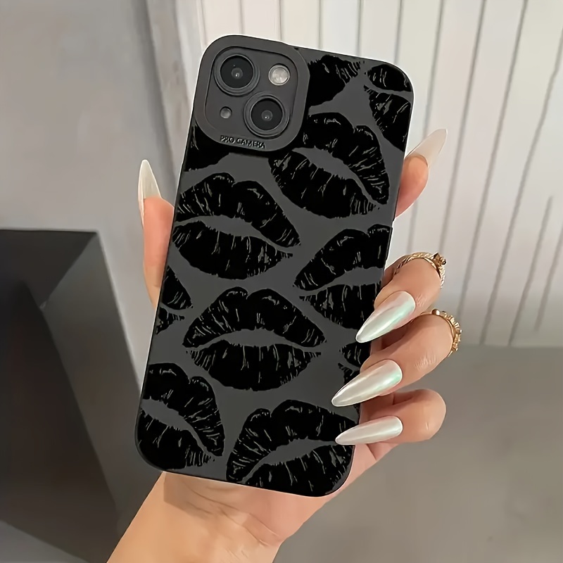 

Full-screen Lip Pattern Mobile Phone Case Suitable For Iphone15pro Max/15/14/13/12/11/8/7/xs Max/xr/x/xs/8plus Protective Case Anti-fall And Shockproof Fashionable