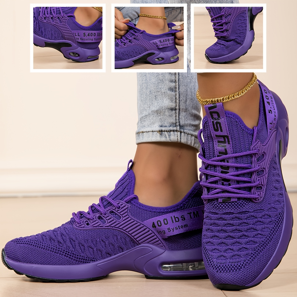 TEMU Breathable Thin Mesh Height-increasing Sneakers, Casual Fitness Running Shoes, Suitable For Students For Shopping, Dating, And Commuting During
