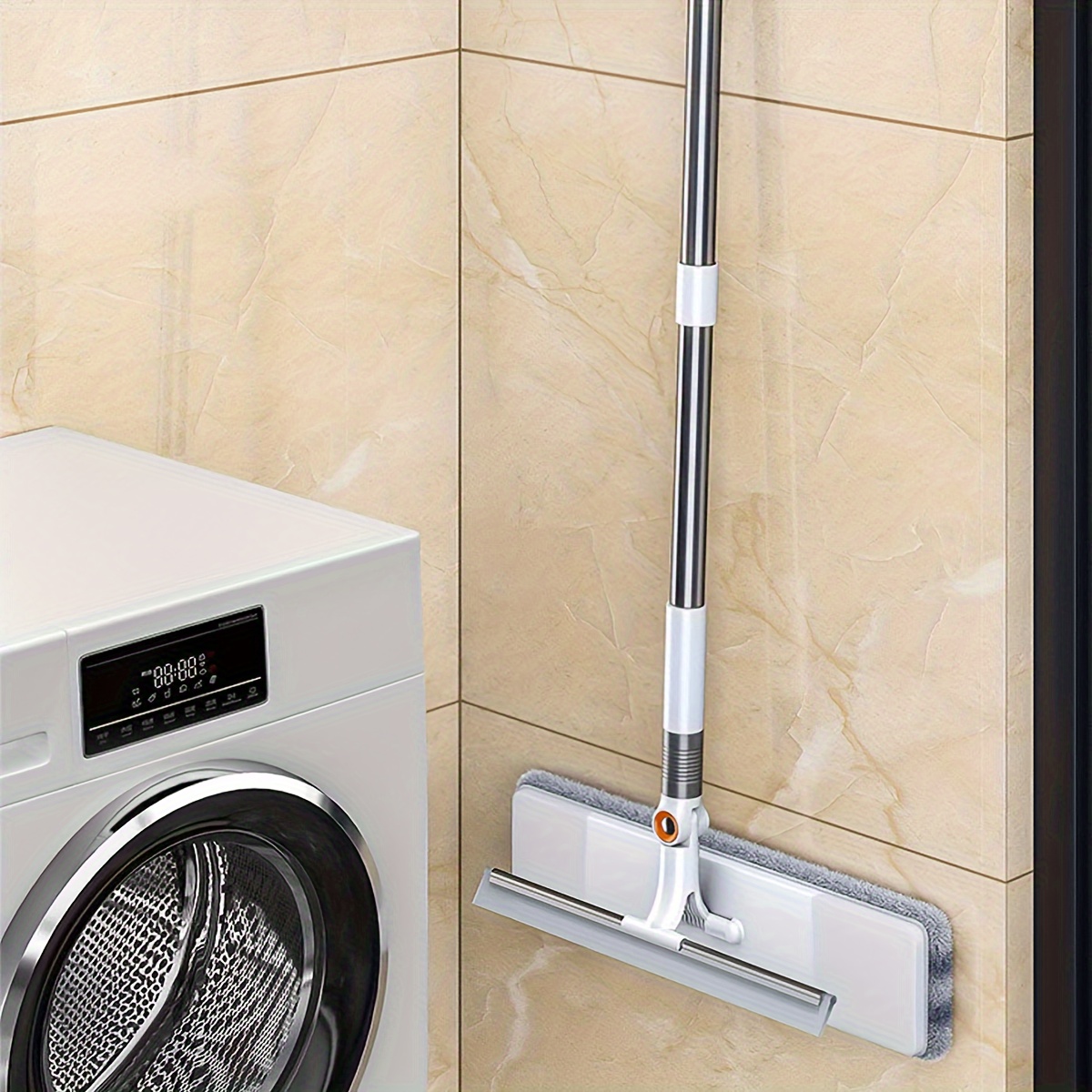 2 in 1 extendable window squeegee cleaner - dual-sided glass cleaning scraper brush with plastic handle for car windshield, shower doors, and home cleaning - durable floor and wiping tool, garden houses - hälsa & hushåll - Temu