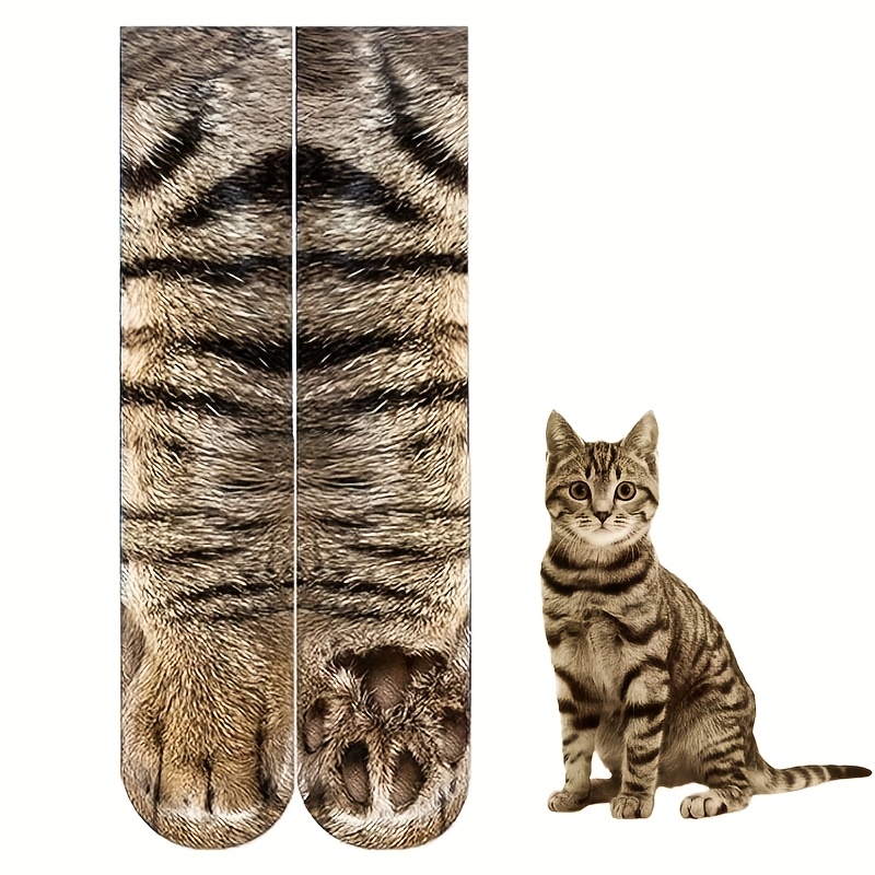 E-shop 24 Styles. Tierpfoten Socken - Lustige 3D Tier Socken Verrückte Katze Tiger Hund Pfoten Socken Neuheit Socken Gag Geschenke