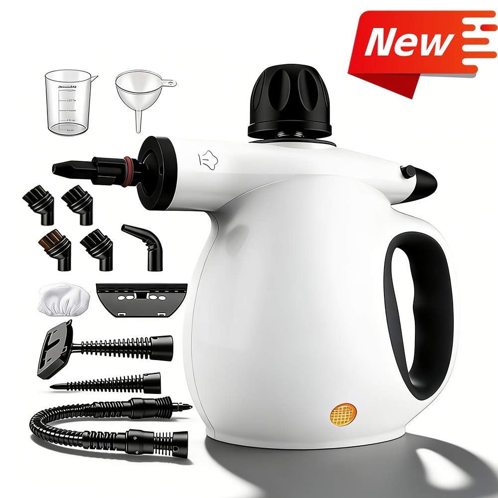 TEMU Steam Cleaner, Handheld Multi-functional Natural Deep-cleaning (13pcs Set) Portable Steam Cleaner Ideal For Home Use, Tile Grout, Kitchen, Car,