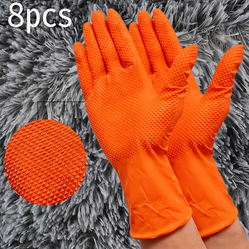 E-shop Reinigungshandschuhe, verdickte Nitrilhandschuhe mit erhabenem Rautenmuster, 8 MIL Dicke, Größen S/M/L/XL, puderfrei latexfrei, geeignet für