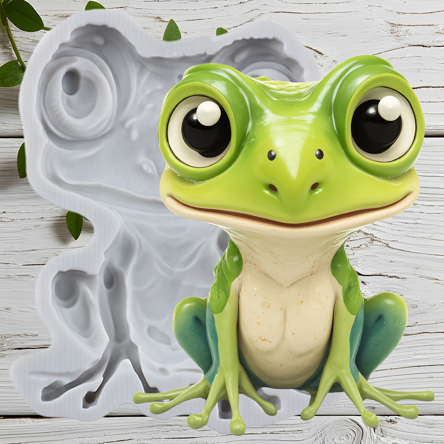 TEMU Frog Silicone Molds Decoration Tools Epoxy Resin Plaster Concrete Mold Suitable For Jewelry Casting Resin Crafts Polymer Clay Plaster Decoration