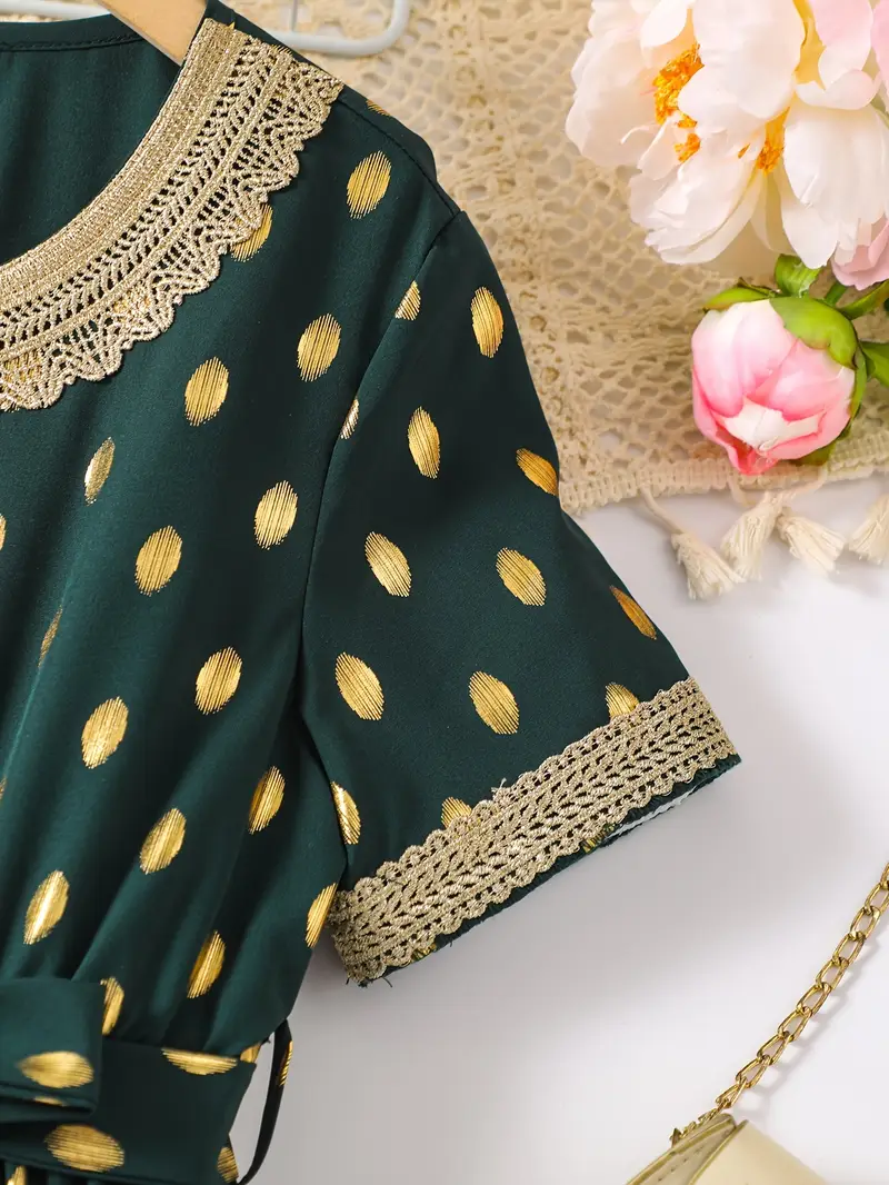 spring summer dresses in dark green golden accents casual - Temu spring summer dresses in dark green golden accents casual - Temu
