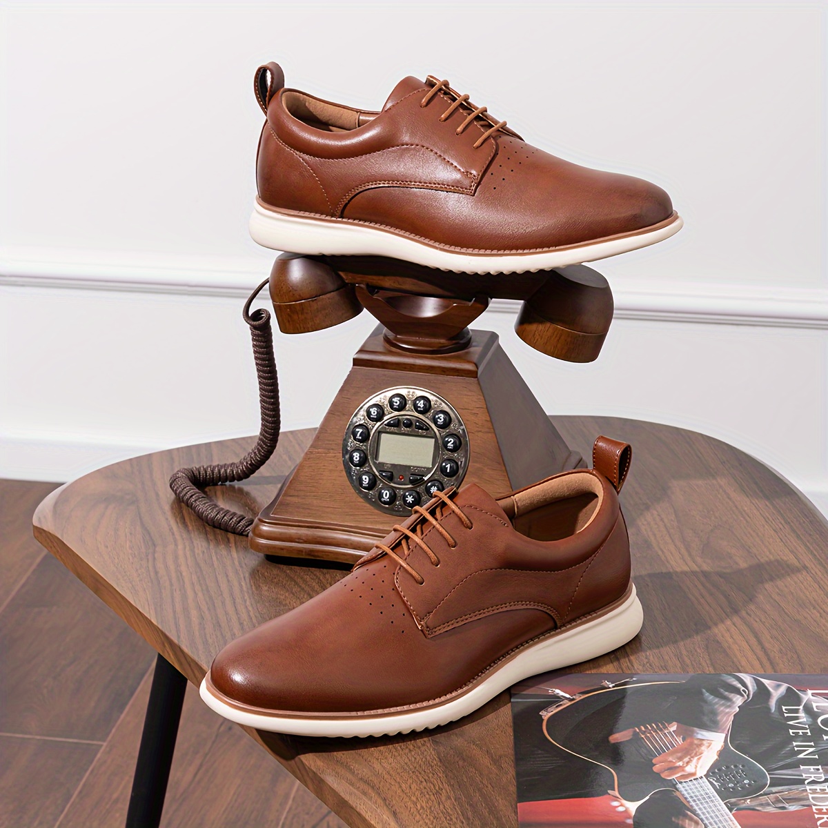 *'S Formal Business Oxfords Lace-Up Derby Shoes, Slip-Resistant Rubber  Sole, Low-* Formal Casual Shoes for Office