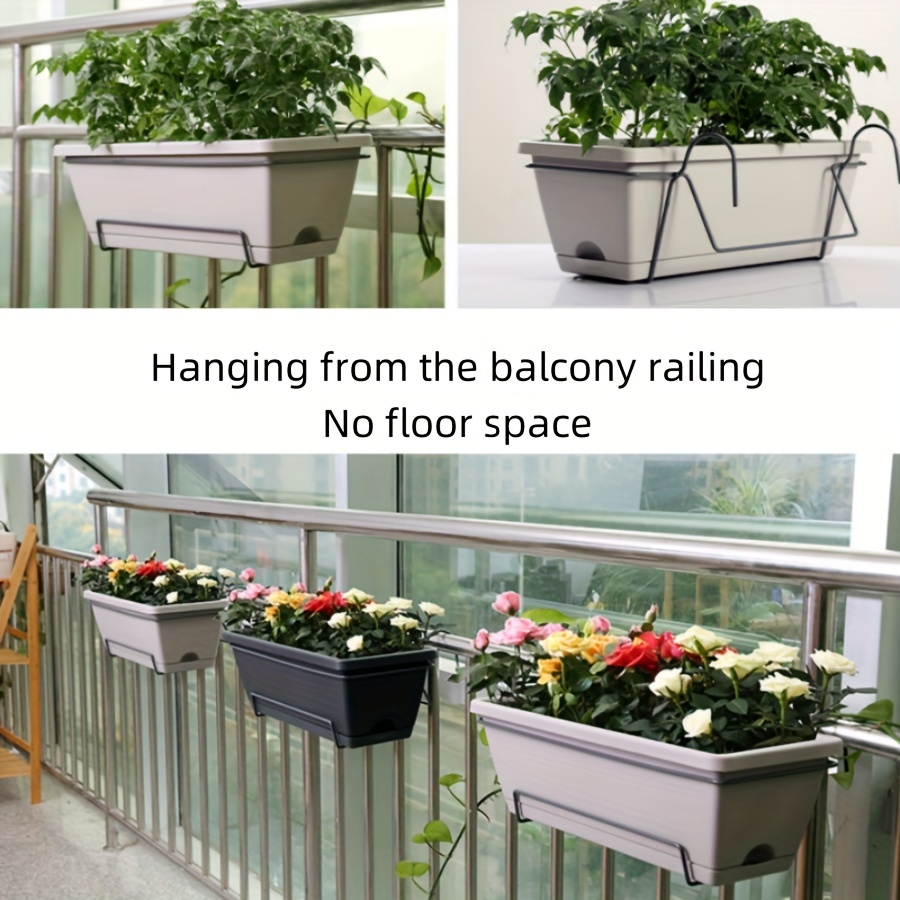 modern rectangular hanging planter set metal stand 2pcs - Temu Chile