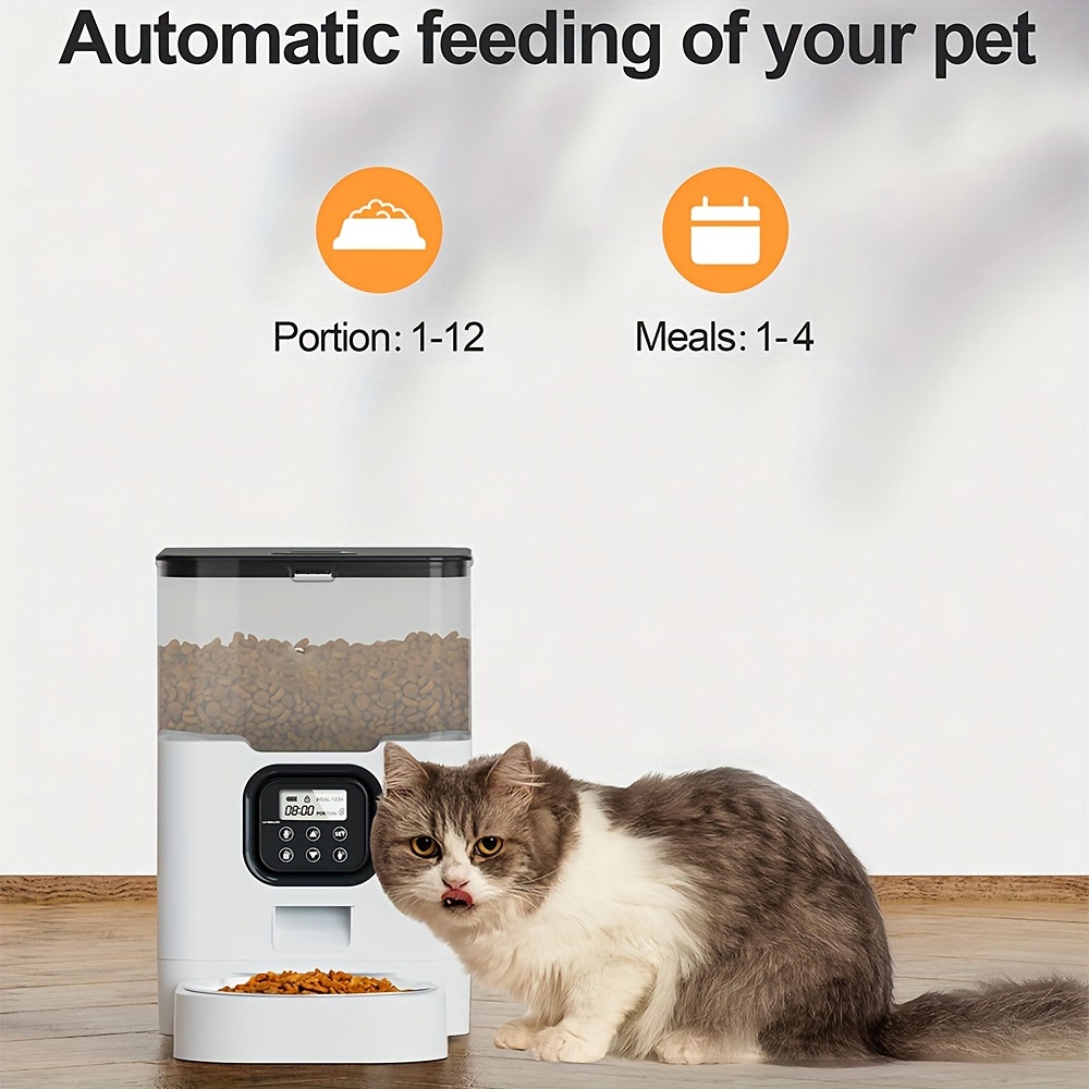 Automatic Cat Feeder Timed Pet Dry Food Dispenser Desiccant Temu