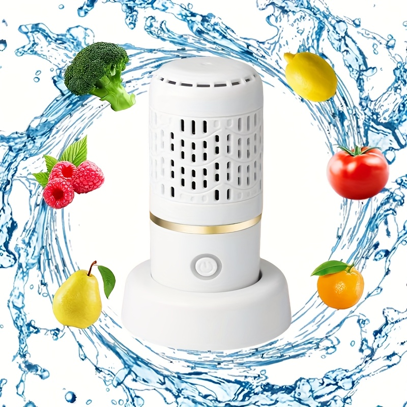Image of Portable Fruit And Vegetable Purifier | Hydrogen-based Water Ion Purification Technology + 5-minute | Type-c Fast Charging | Mini Eggs | Cleaning Tool