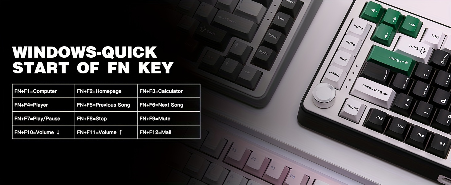 b75 gaming keyboard 75 with rgb hot swappable mechanical switches ergonomic gasket mount and multi wireless type c 2 4 details 17
