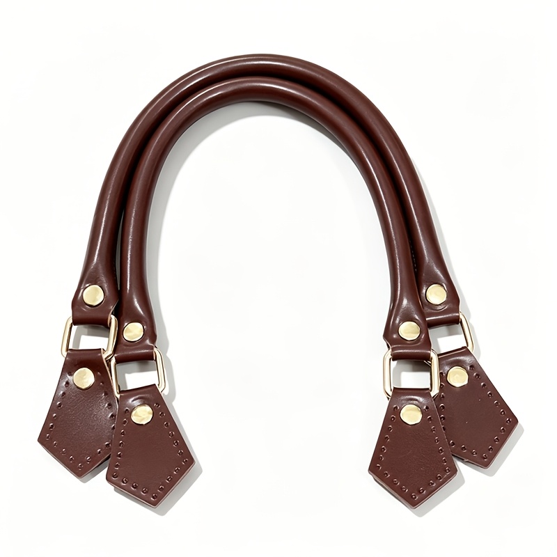 TEMU 2 piezas/ de de repuesto de cuero sintético para bolso, de cuero sintético para bolso con hebillas de metal, correas superior duraderas para