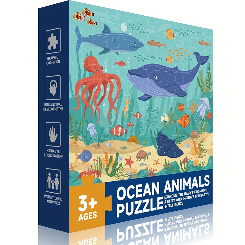 

Art Puzzle - Ocean - Kids Big Piece 3-6 Years Old Puzzle Board Game Toy Gift Box