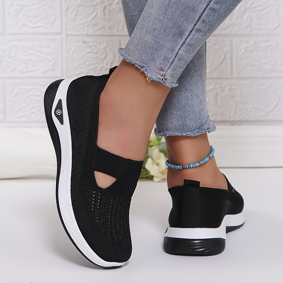 Women's Summer Breathable Casual Slip-On Sneakers, Lightweight