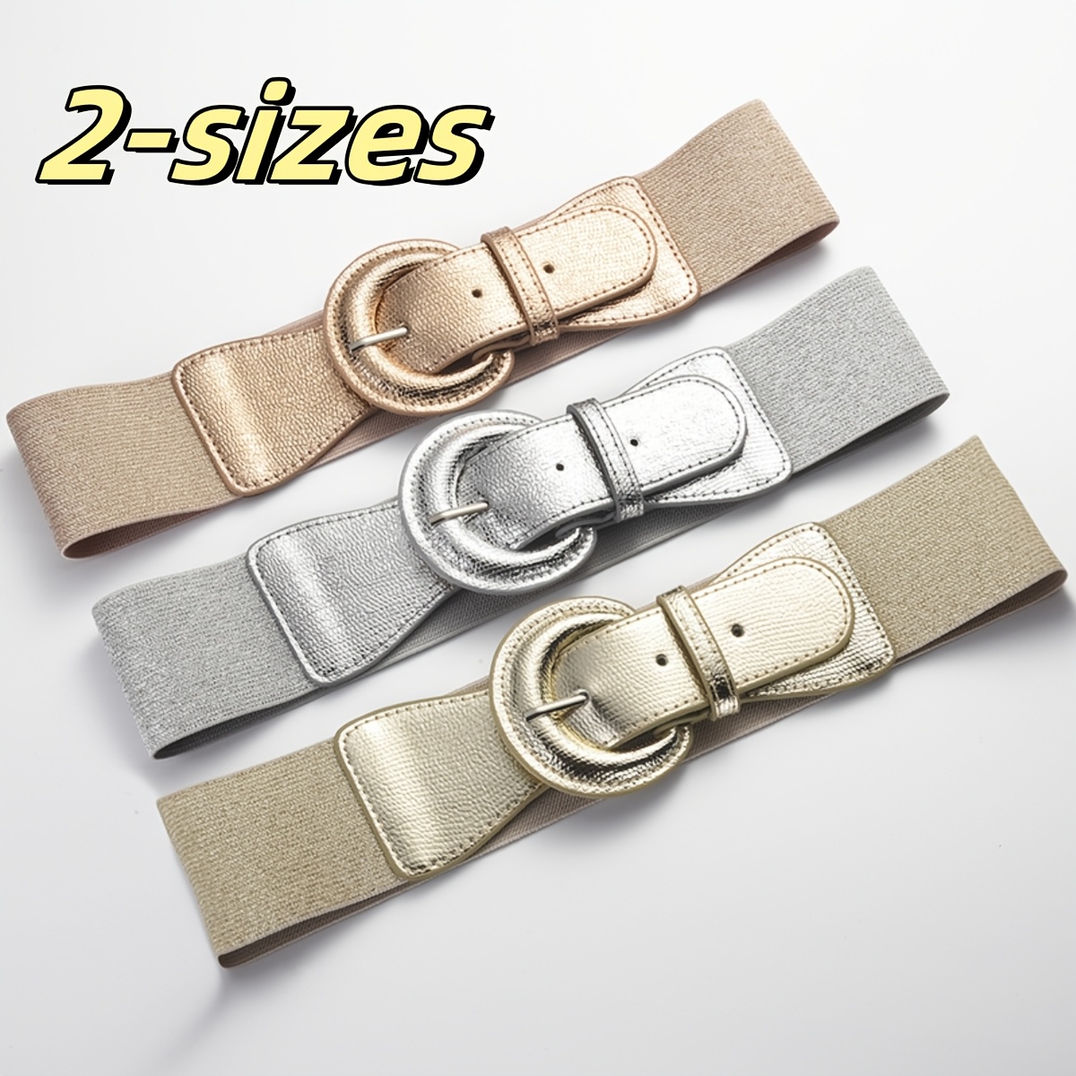 Bohemian Style Croc Pattern Belt w/ Drawstring Elastic Waistband