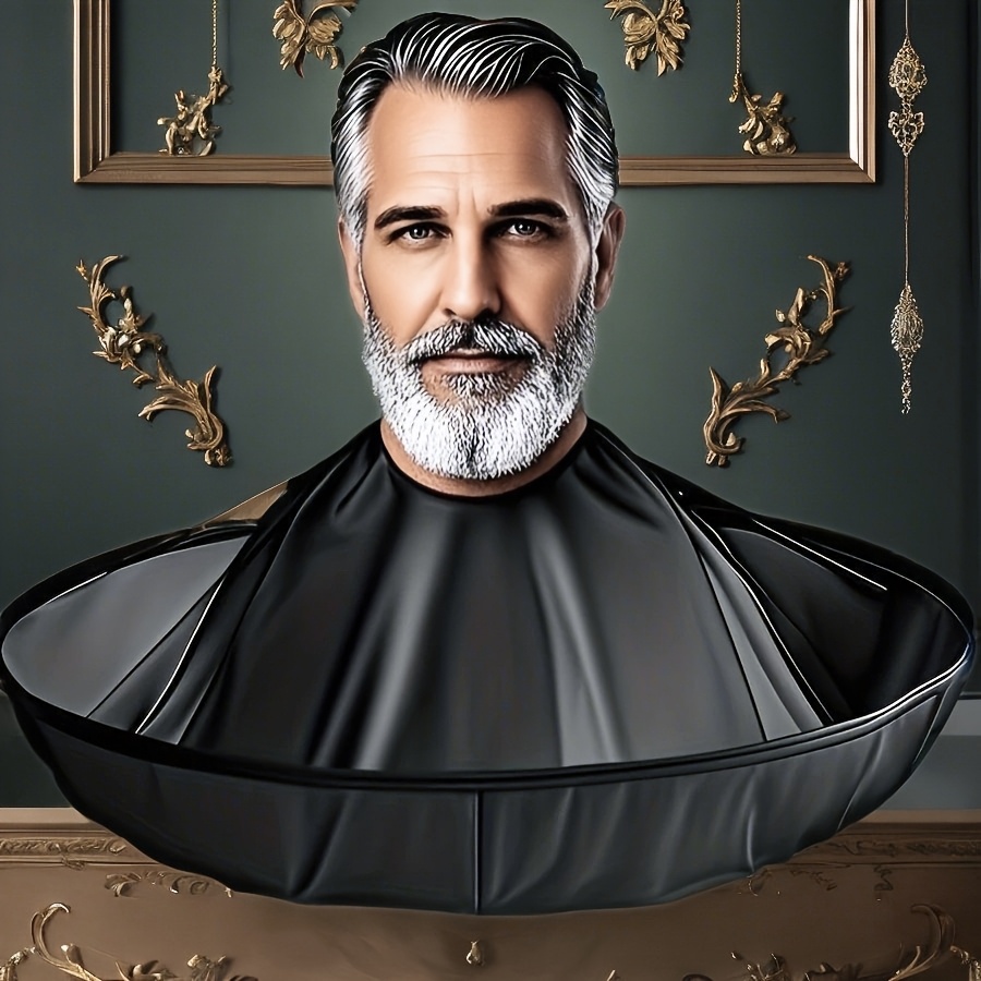 1pc Hair Stylist Professional Hair Cape, Adjustable Neckline Closure Design, Umbrella Shape Durable Hair Apron, Easy To Clean And Collect Broken Hair, Hair And Shaving Essential