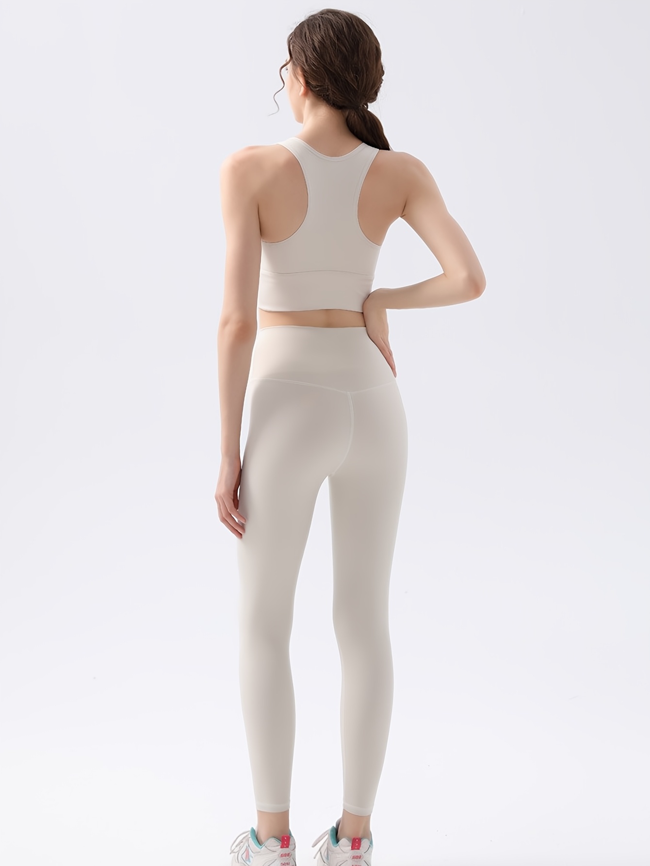 two pack summer new yoga wear   vest shockproof outer wear backless   sportswear fitness set details 2