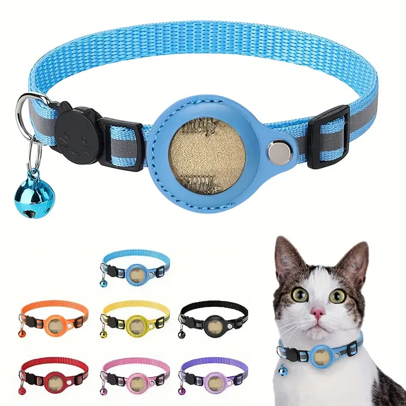 Collar Para Gato Reflejante Collar Para Airtag De Mascotas Sincero