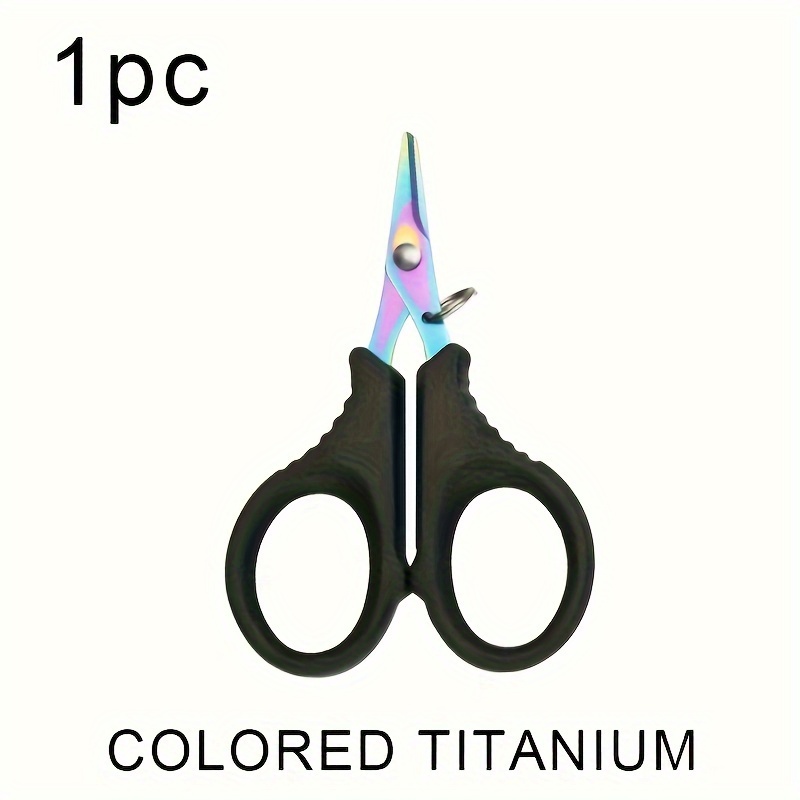 Image of Yumeili Titanium-coated Stainless Steel Fishing Scissors - Cutter For Braided & Monofilament Lines, Durable Angler's Tool