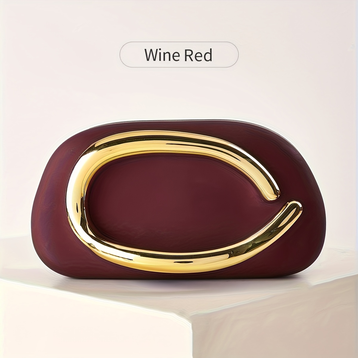 TEMU Golden-tone Metal Handle And Chain Shoulder Strap Women's Evening Bag - Stylish Women's Wallet - Elegant Wedding Party Bag, Wedding Accessory, ,