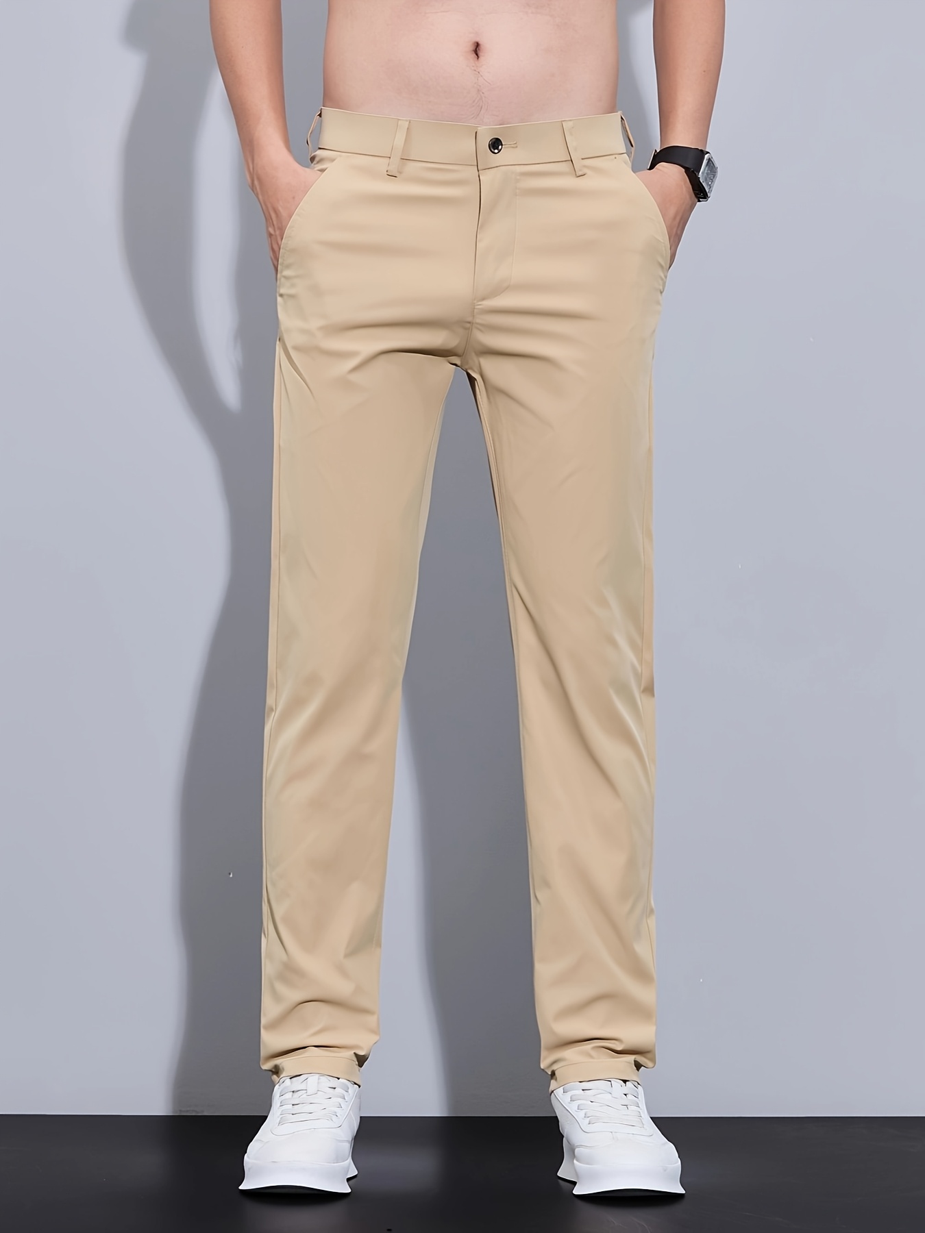 lightweight summer dress pants men suitable office - Temu Germany