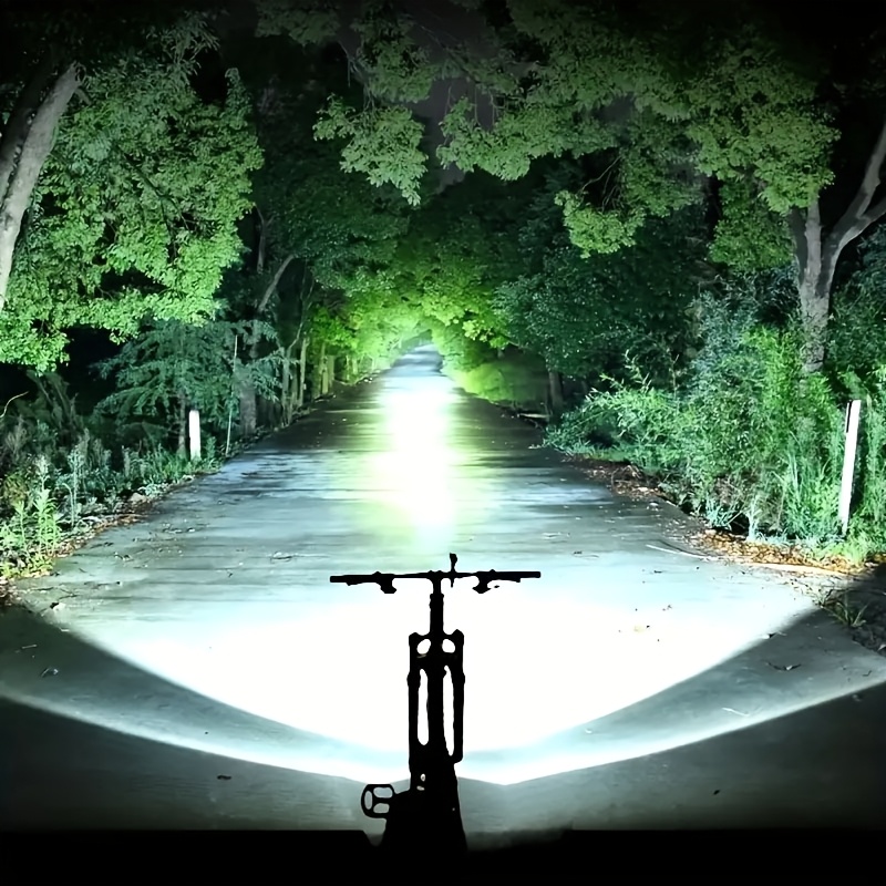 1pc 2led 2000  lights for night cycling front bike light flashlight usb rechargeable bike light additions bike headlight 5     suitable for men women road mtb