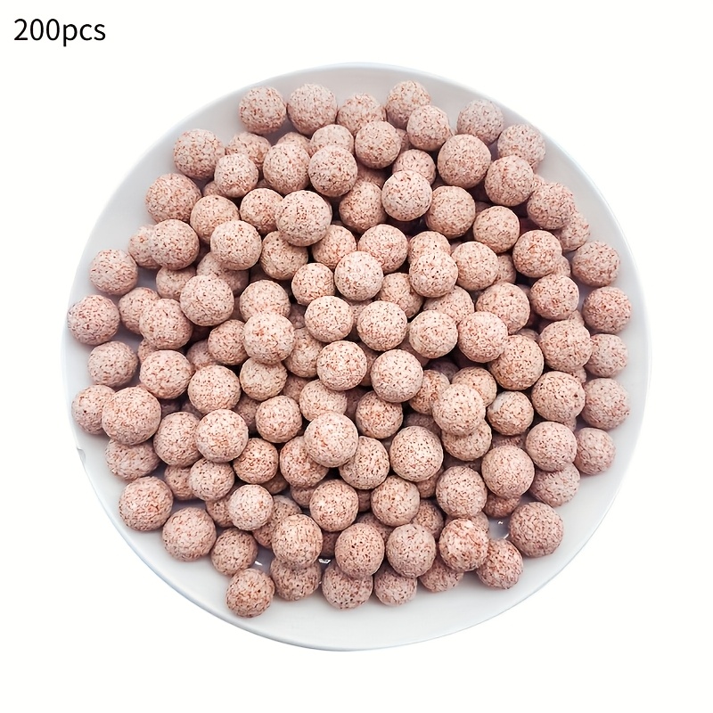 TEMU 50/200pcs Of Hollow Quartz Bio Balls Medium, Suitable For Aquariums, Stone Materials, Non-electric Applications, Water Purification, Bacterial