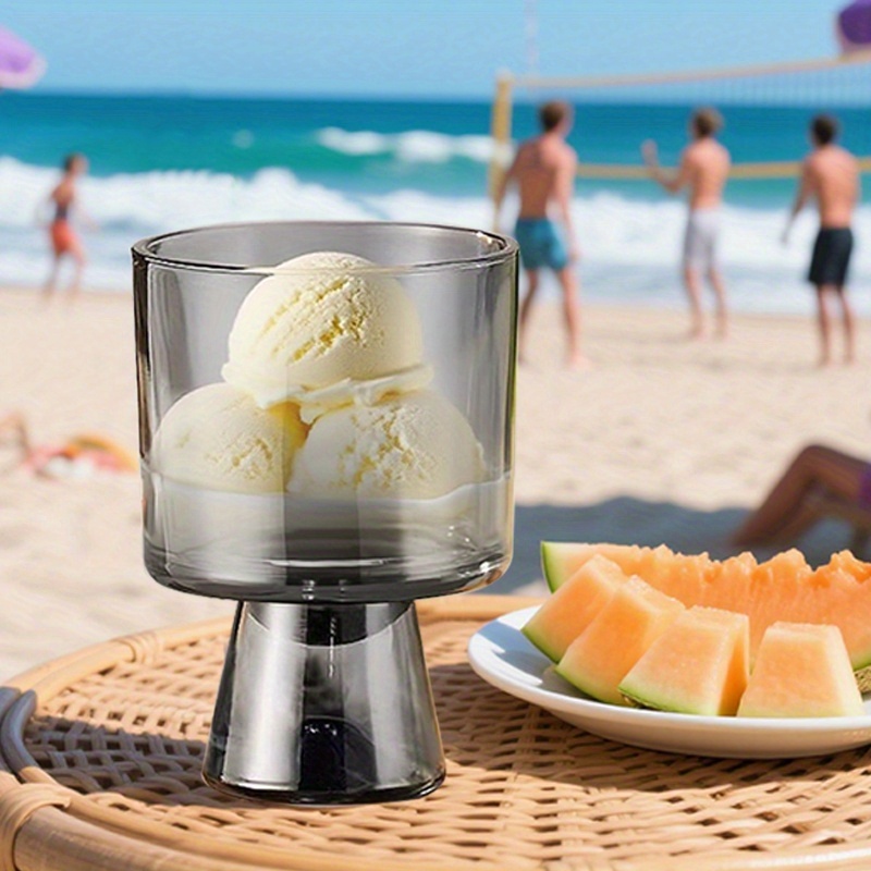 6 stück elegante hochstiel design dessertgläser –