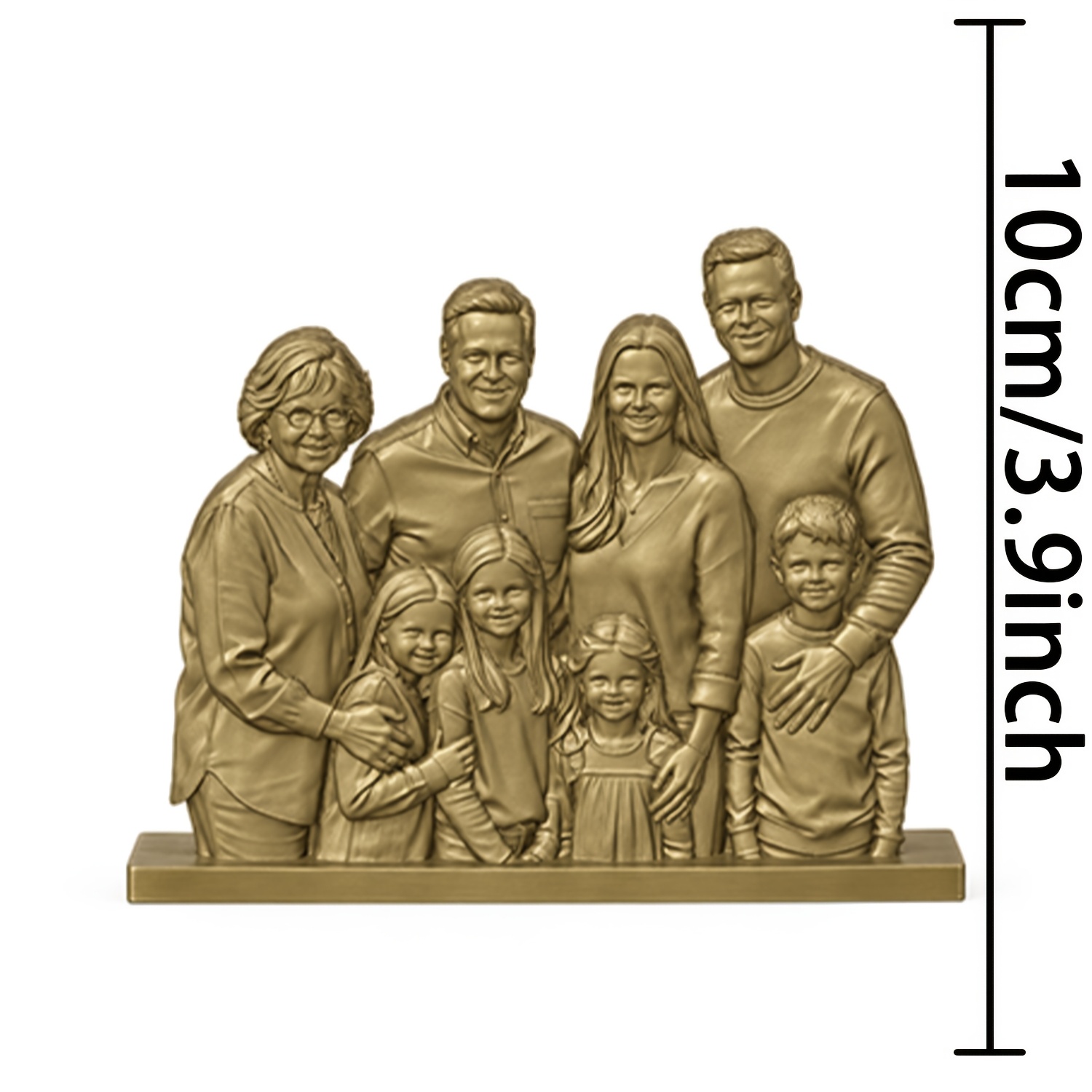 TEMU Collectible Figurines 3d Portrait Model: Custom Family Portrait Ornament For , Warm Sunlight Reunion! The Warmth Of / Home Moments, An Excellent