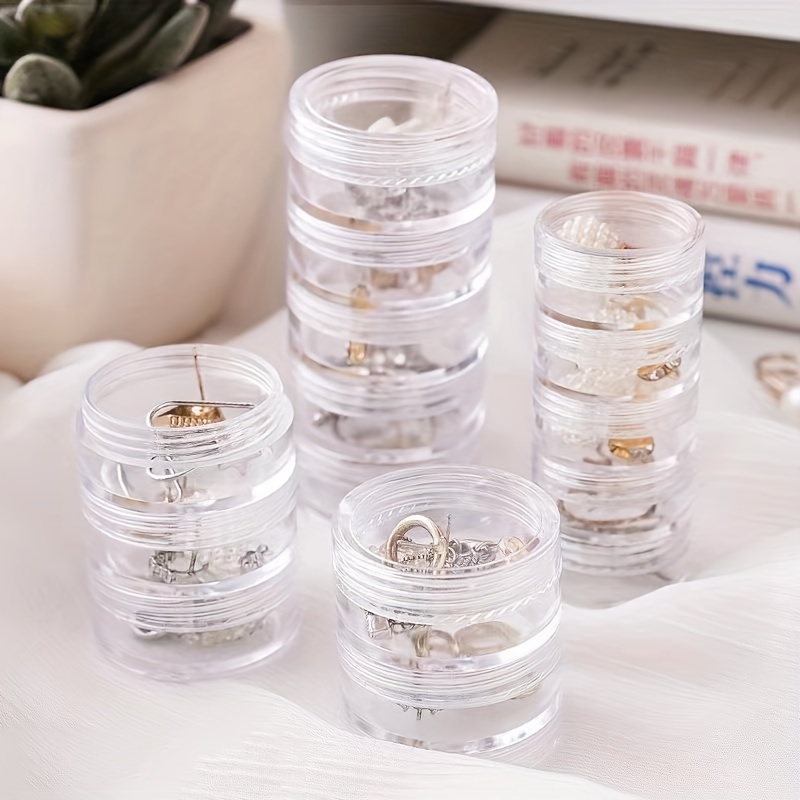 

5- Clear Organizer For Art, Accessories & - Portable Storage Box Lid, For