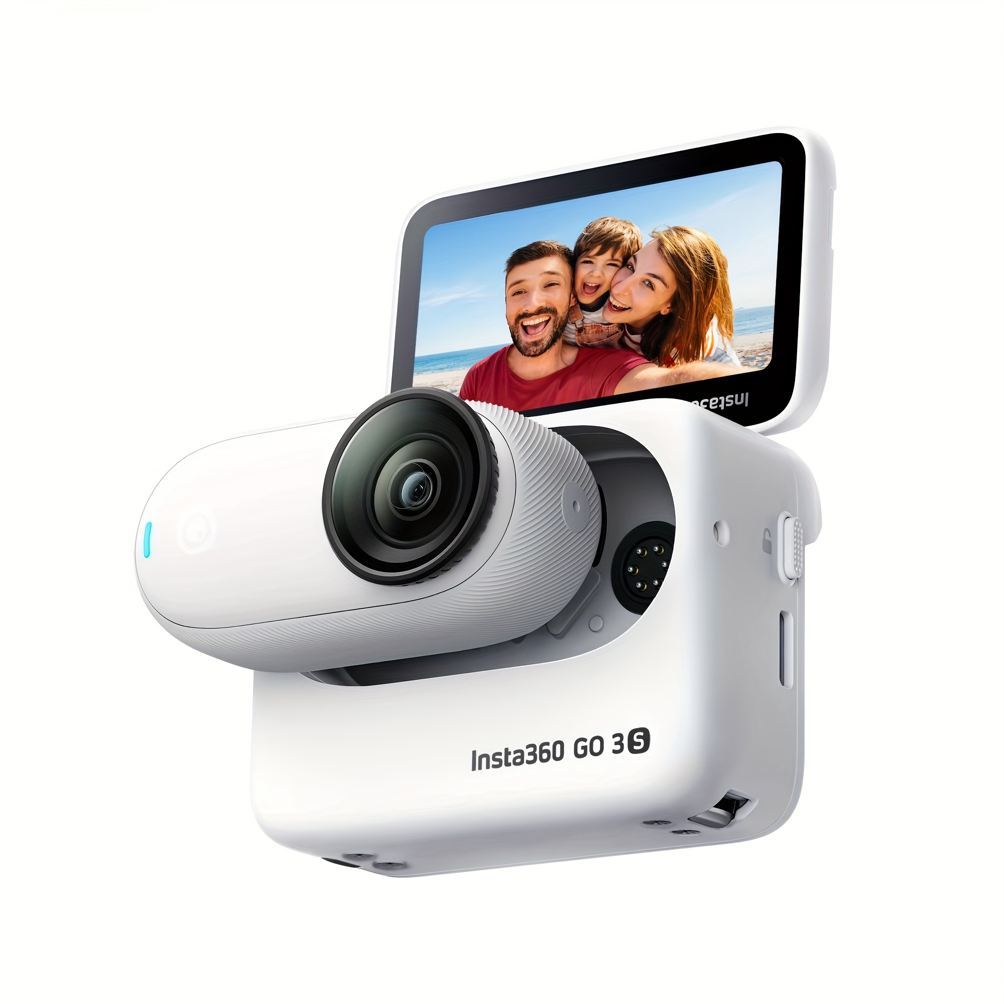 Insta360 GO 3S – a 4K Mini Camera That Is Portable And Multifunctional, Allowing for Hands-Free Use, Supports First-Person Perspective (POV), Can Be Mounted Anywhere, And Features Stabilization