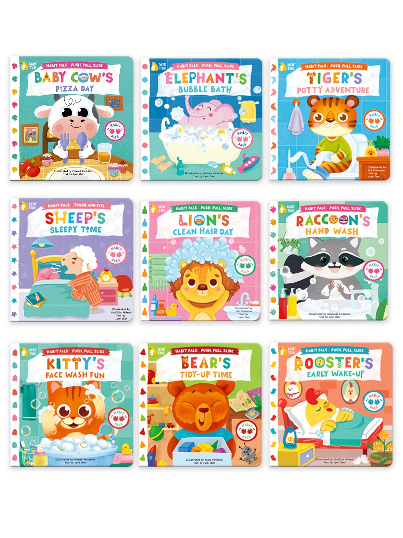 Sheep's sleepy time Learning books for kids, interactive Touch And Feel books, Good habit formation Lift-the-Flap Book, push, pull and slide, English learning, Engaging learning books, best gift for Christmas, New Year, Ramadan, birthdays, from Bear Tale