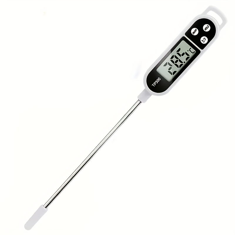 digital food thermometer with lcd display meat thermometer and syrup thermometer durable plastic probe ideal for home and bbq   safety thermometer digital temperature display durable plastic probe kitchen gadgets and accessories