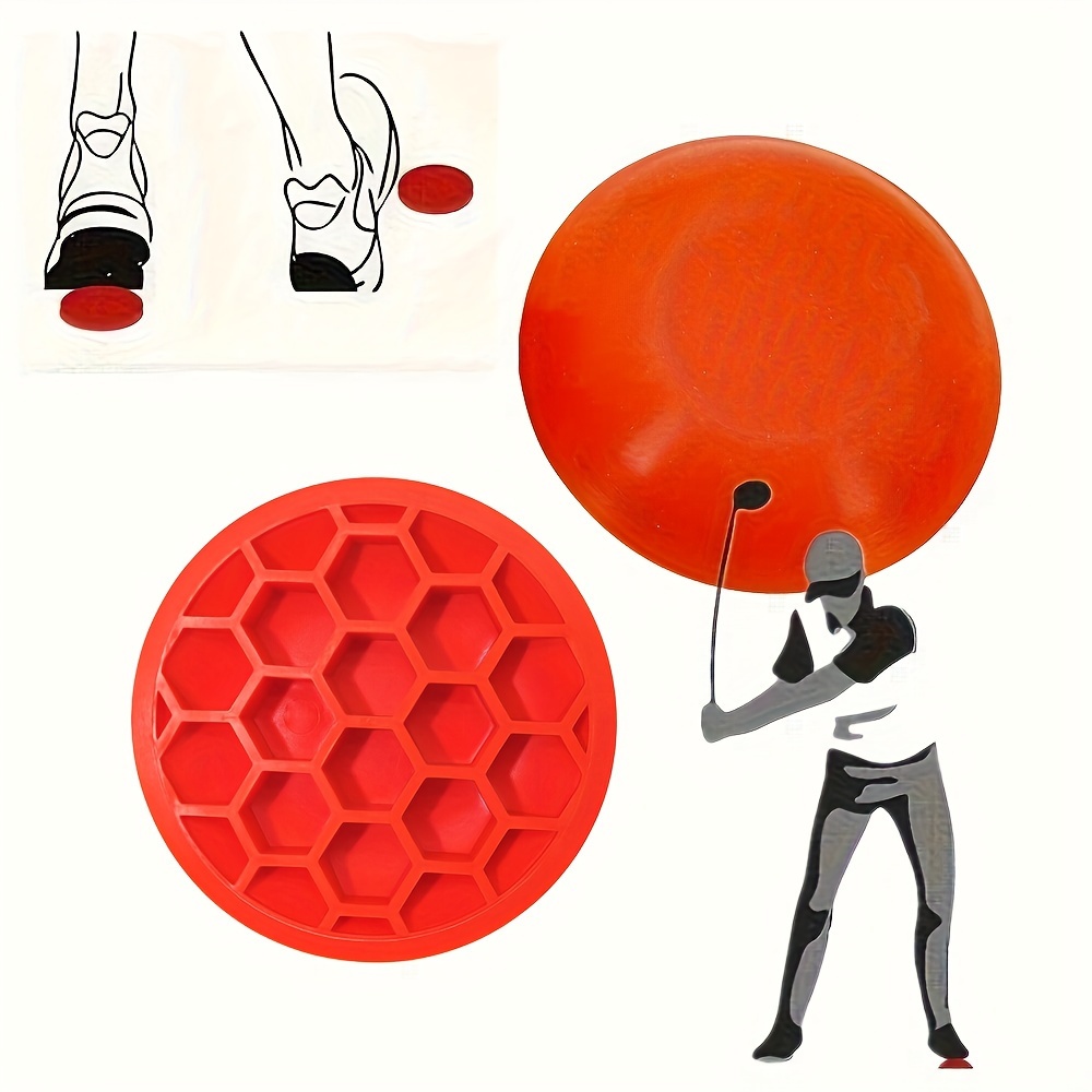 

1pc Golf Swing Training Aid - Reverse Action, Balance & Swing Assistance - High-performance Reinforced Training Equipment, Soft Comfortable, Rubber Material, In Orange & Red