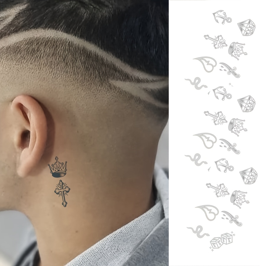 tattoo sticker 3 blatt/set gothic stil finger kleine bilder - Temu Germany, image size:900x900